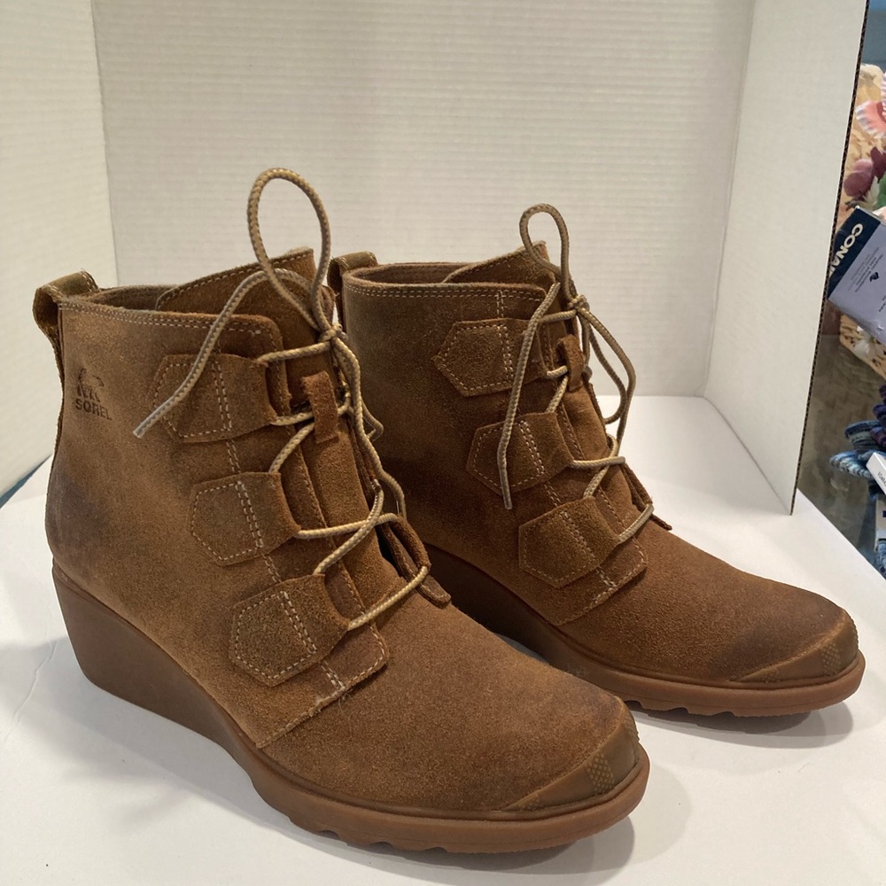Sorel Women's Toronto Lace-Up Wedges - EUC